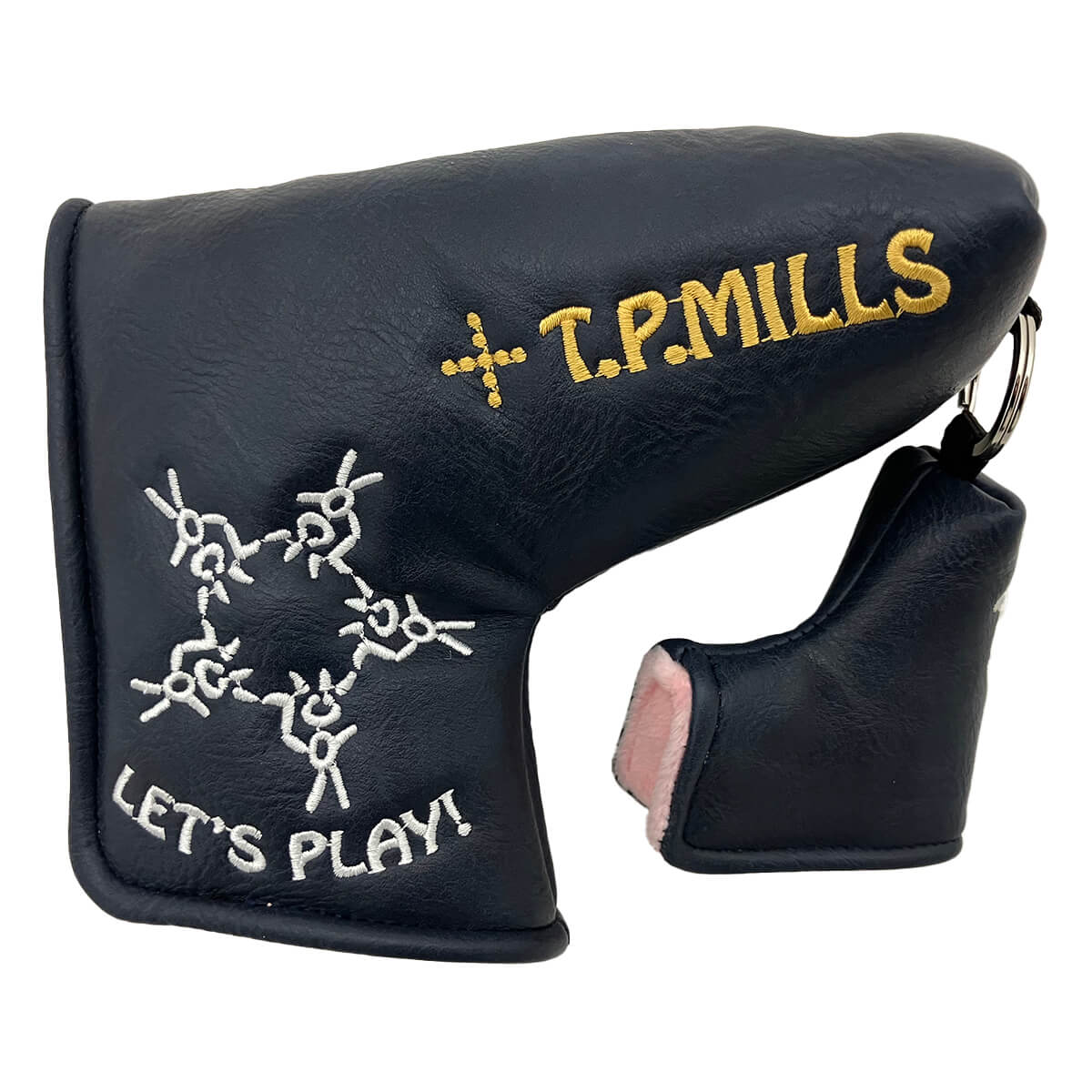 T.P. Mills | パターカバー | サニーボーイ レッツプレイ with チャーム - ネイビー／ピンク（HTPC-000052）